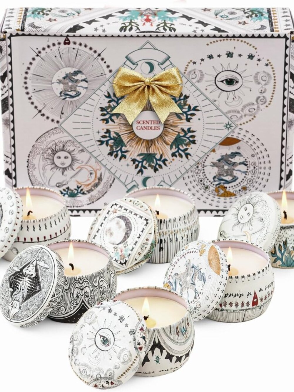 Candle Set for Women Gift, Scented Candles, 6 Pack Large Natural Soy Wax Candles - Picture 9 of 9